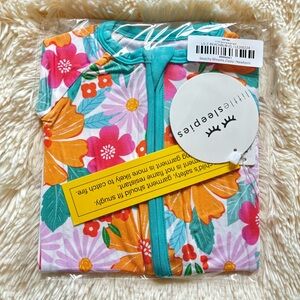 Little Sleepies Beachy Blooms Zippy Newborn NWT
